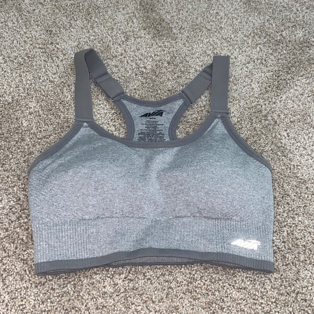 Avia gray sports bra